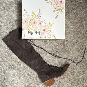 Mimi charcoal boots